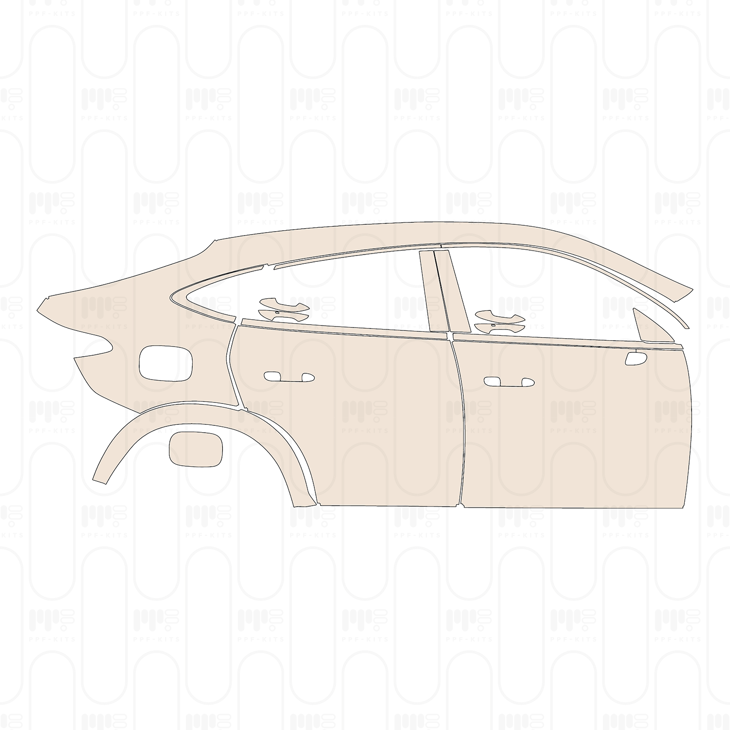 Bumper+Headlamp with 4 PDC (Parking Sensors), with Camera