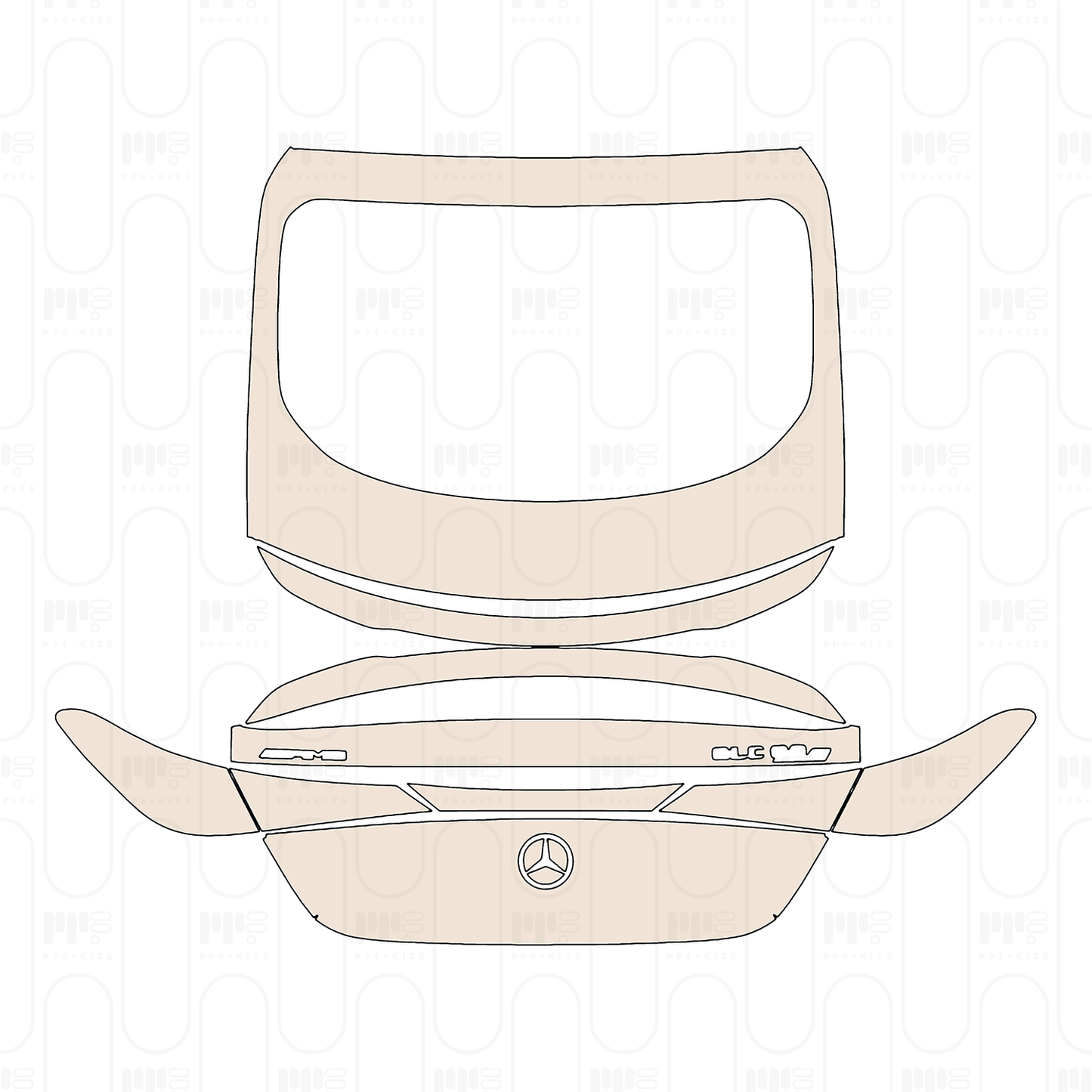 Bumper+Headlamp with 6 PDC (Parking Sensors), with Camera