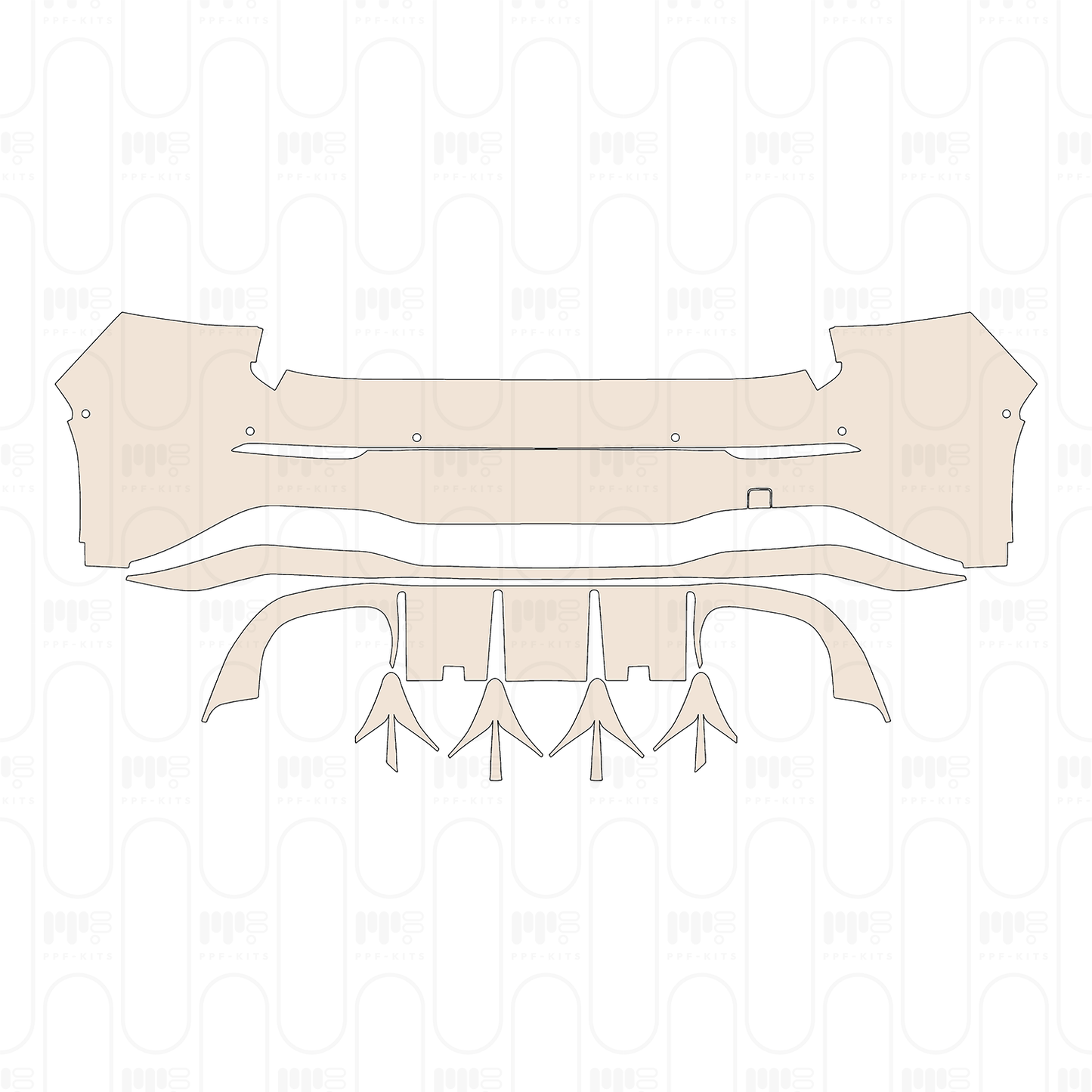 (left) Door+Side Skirt+Rear Fender without offroad design Package