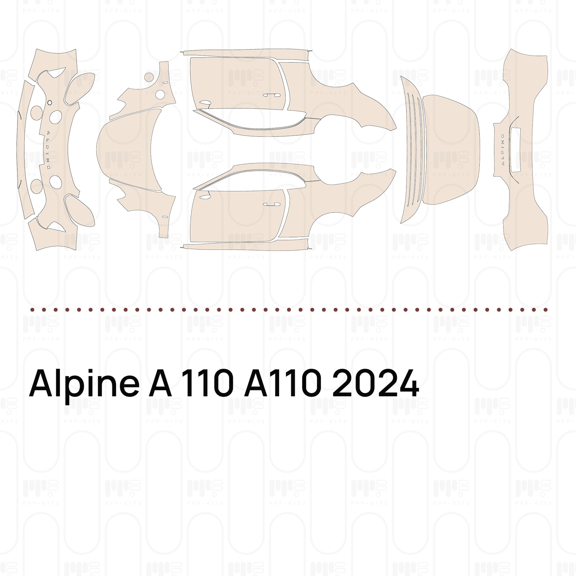 Bumper+Headlamp with "ALPINE" Emblem, without PDC (Parking Sensors)