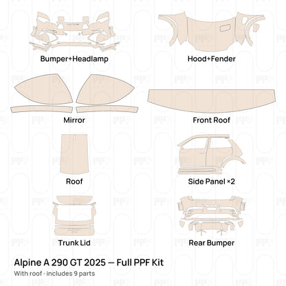 With roof / PPF-Kits PK-G2