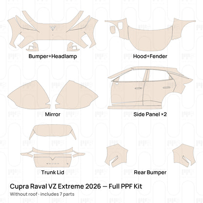 Without roof / PPF-Kits PK-G2