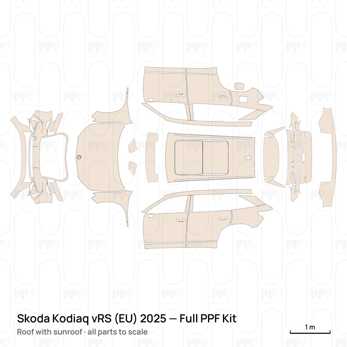 Roof with sunroof / PPF-Kits PK-G2