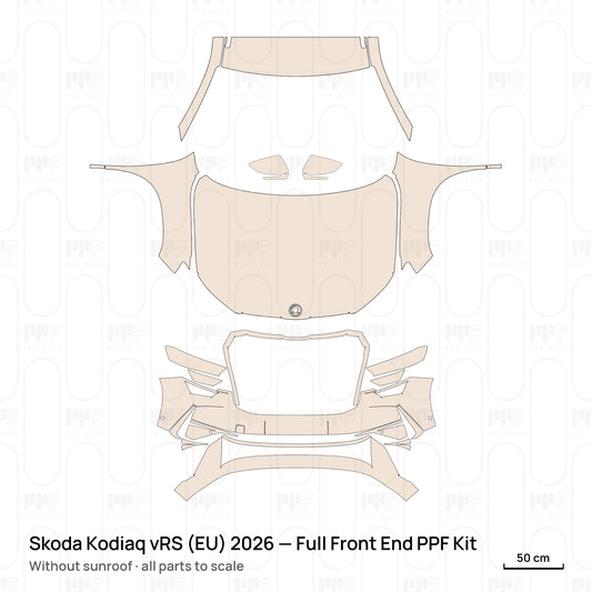 Without sunroof / PPF-Kits PK-G2