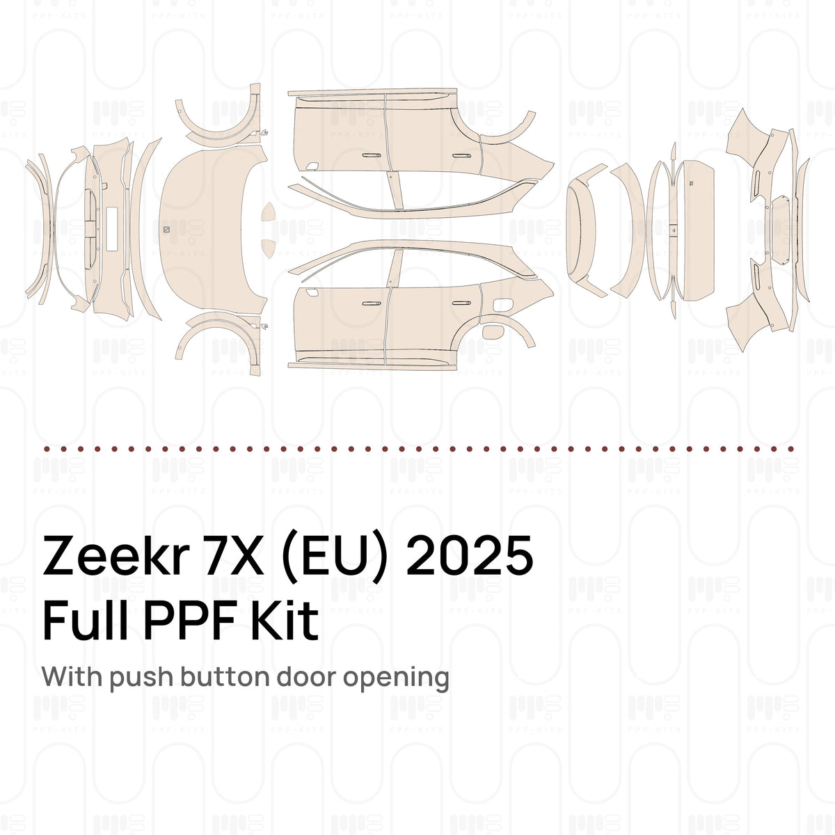 With push button door opening / PPF-Kits PK-G2