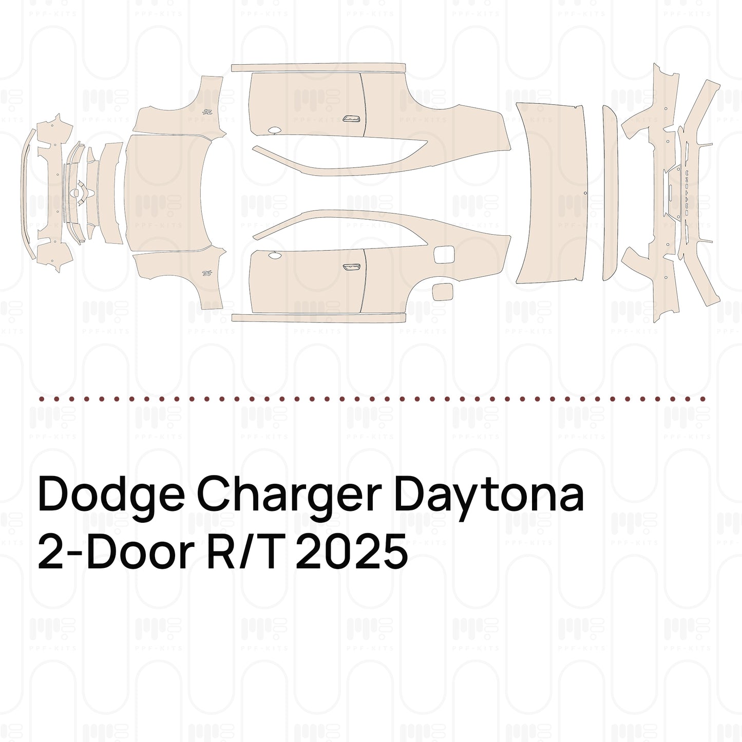 Pre-Cut PPF Dodge Charger Daytona 2-Door R T 2025