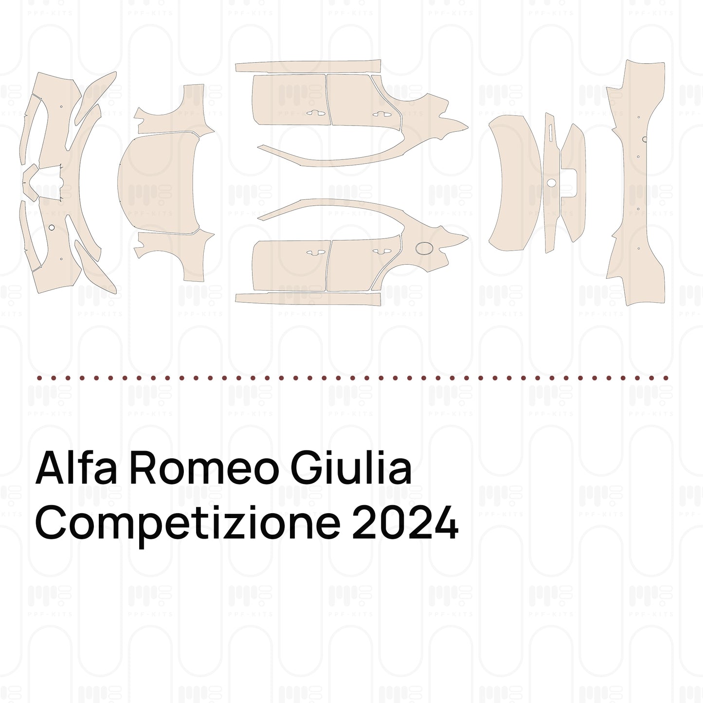 Pre-Cut PPF Alfa Romeo Giulia Competizione 2024