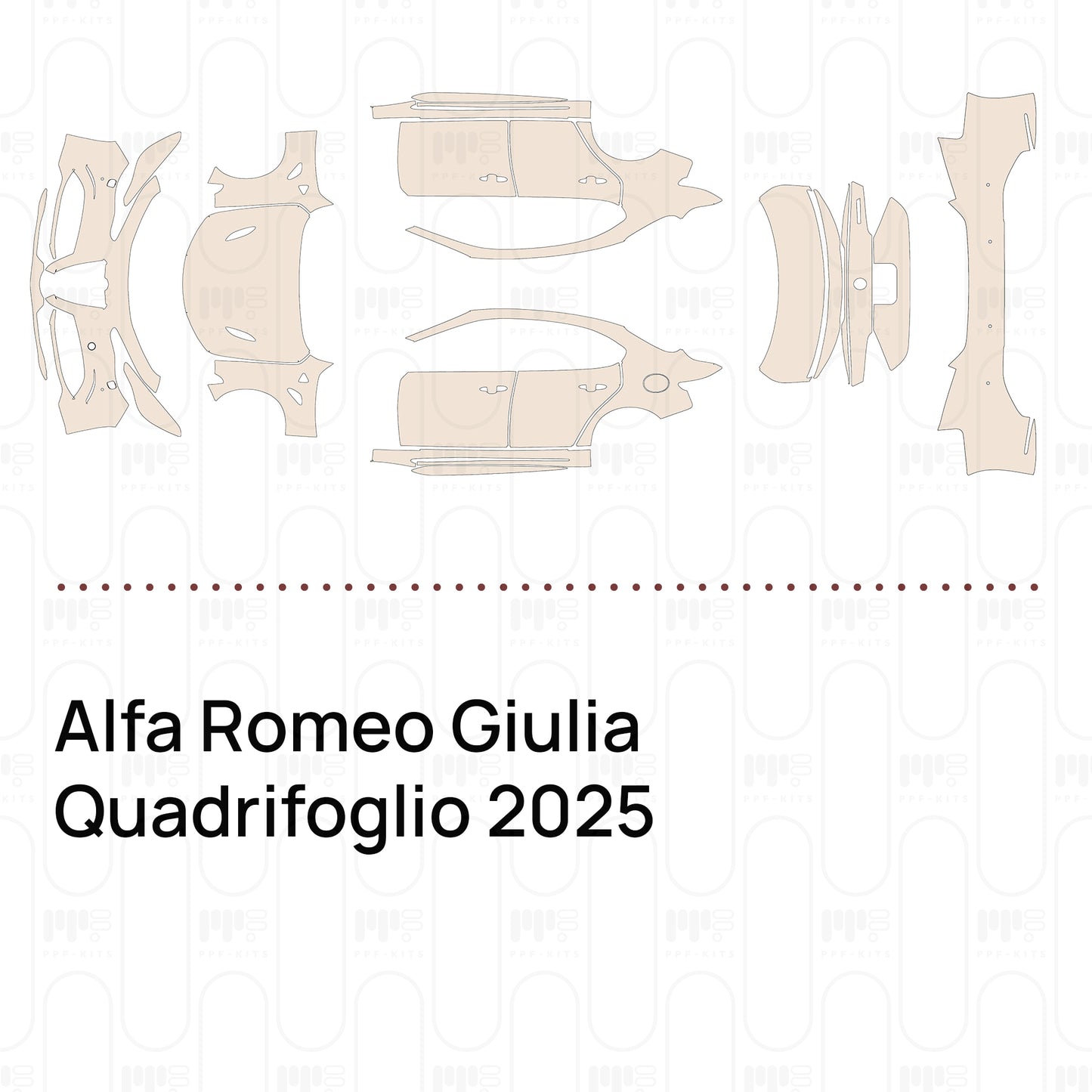 Pre-Cut PPF Alfa Romeo Giulia Quadrifoglio 2025