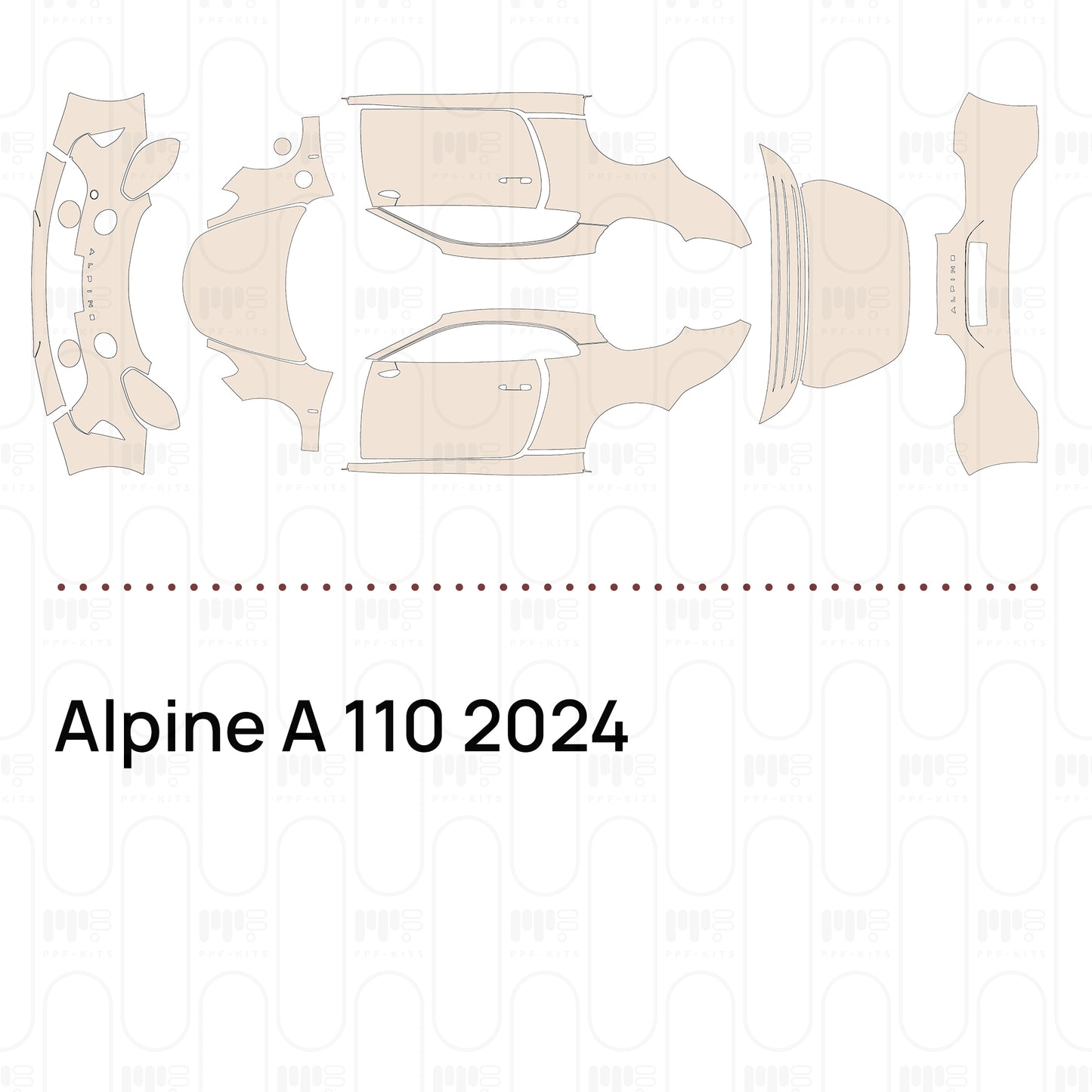 Pre-Cut PPF Alpine A 110 2024