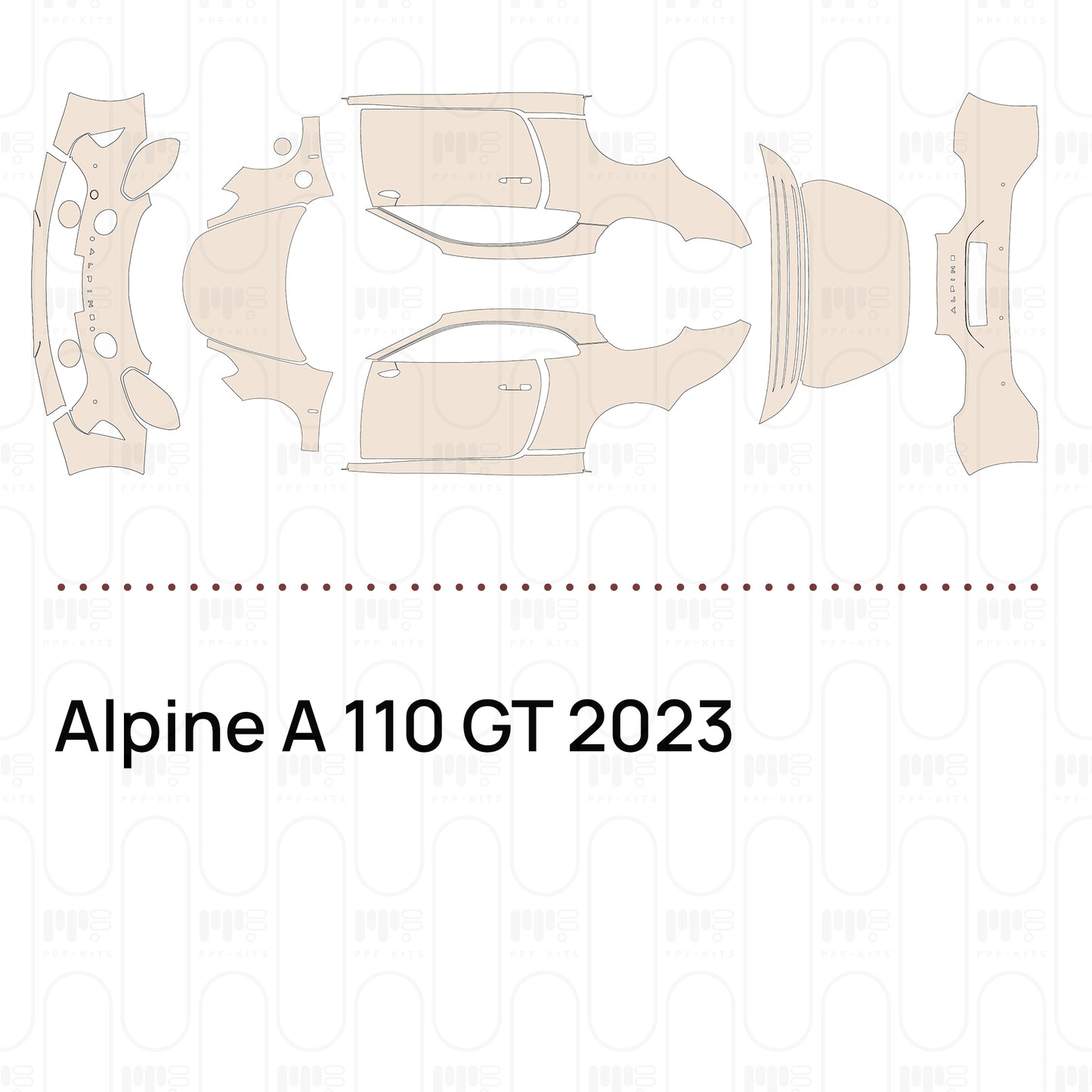 Pre-Cut PPF Alpine A 110 GT 2023