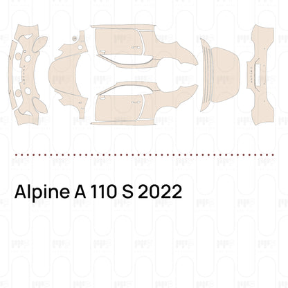 Pre-Cut PPF Alpine A 110 S 2022