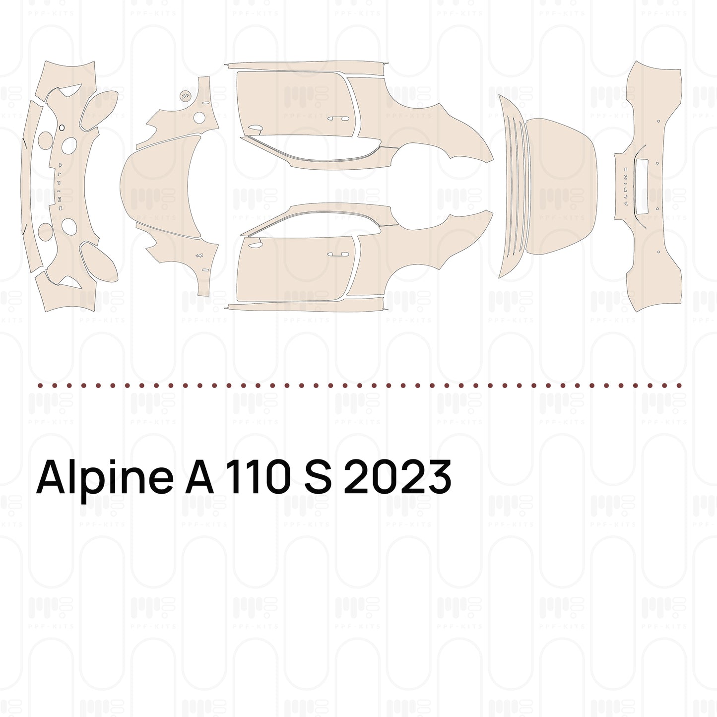 Pre-Cut PPF Alpine A 110 S 2023