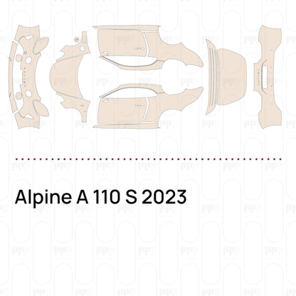 Pre-Cut PPF Alpine A 110 S 2023