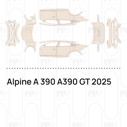 Pre-Cut PPF Alpine A 390 A390 GT 2025
