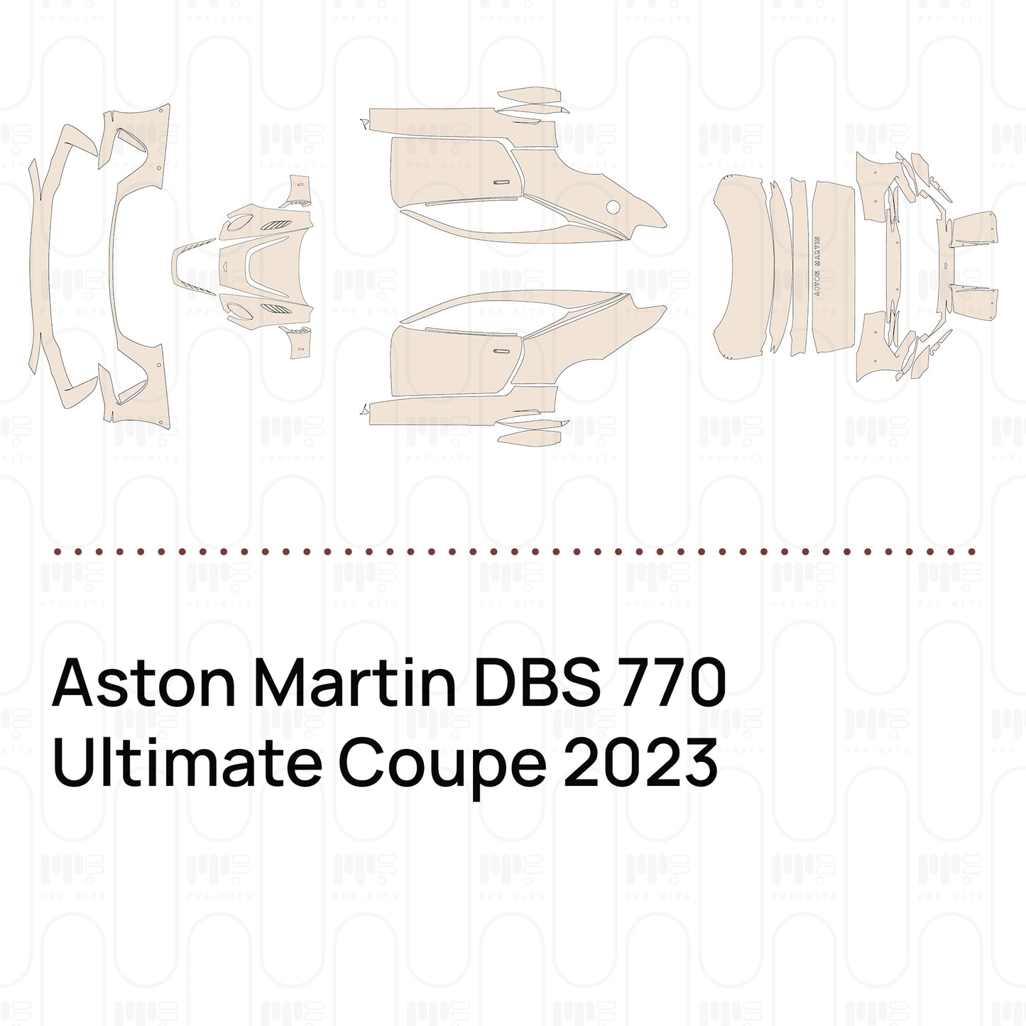 Pre-Cut PPF Aston Martin DBS 770 Ultimate Coupe 2023