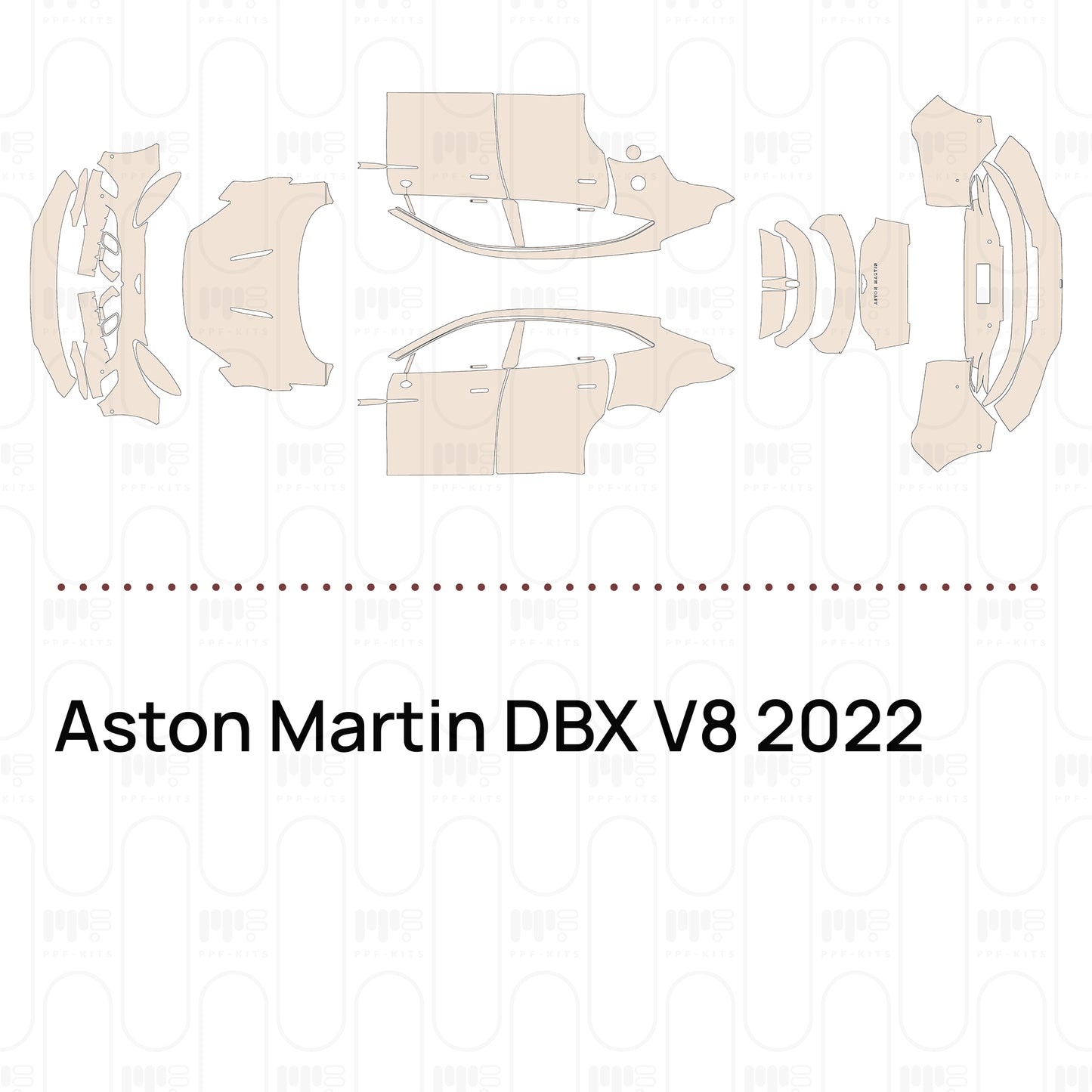 Pre-Cut PPF Aston Martin DBX V8 2022