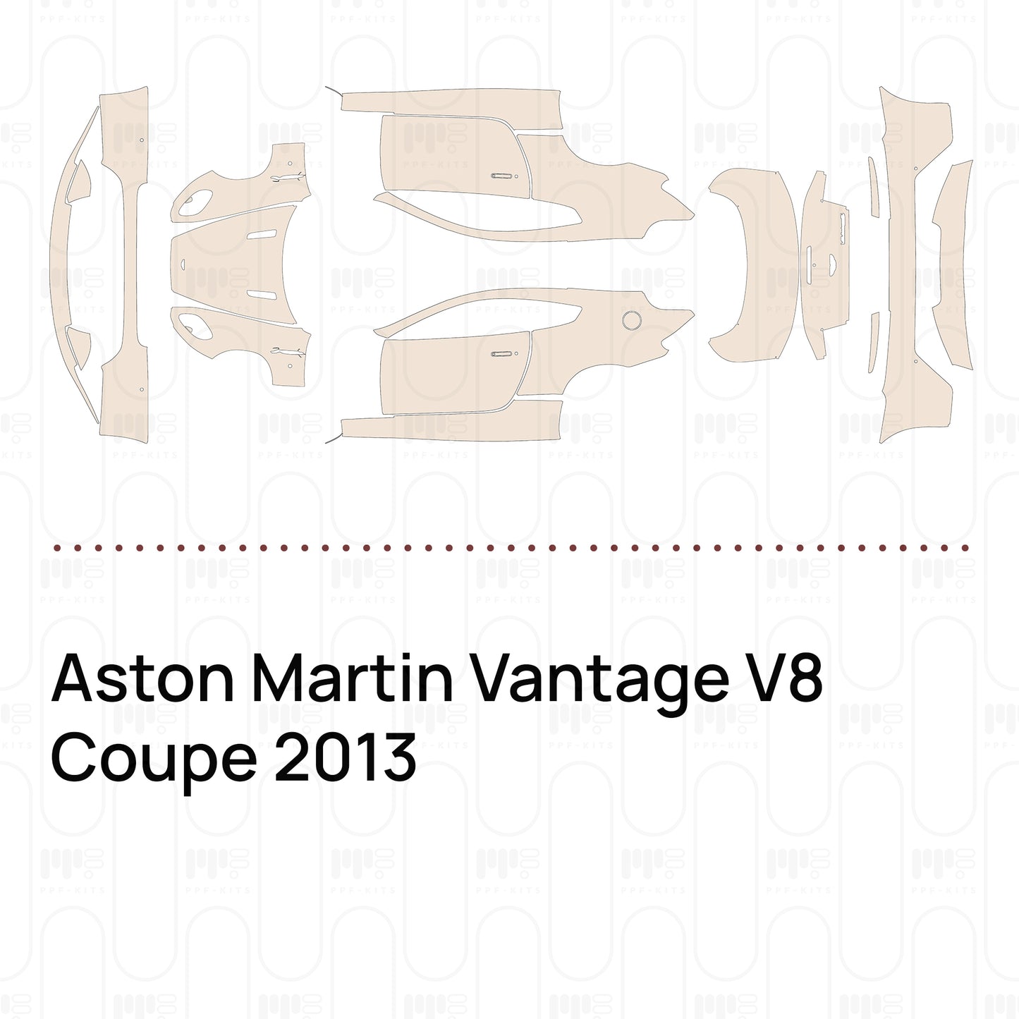 Pre-Cut PPF Aston Martin Vantage V8 Coupe 2013