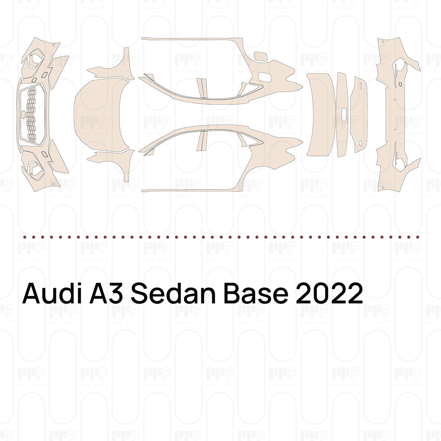Pre-Cut PPF Audi A3 Sedan Base 2022