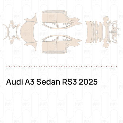 Pre-Cut PPF Audi A3 Sedan RS3 2025