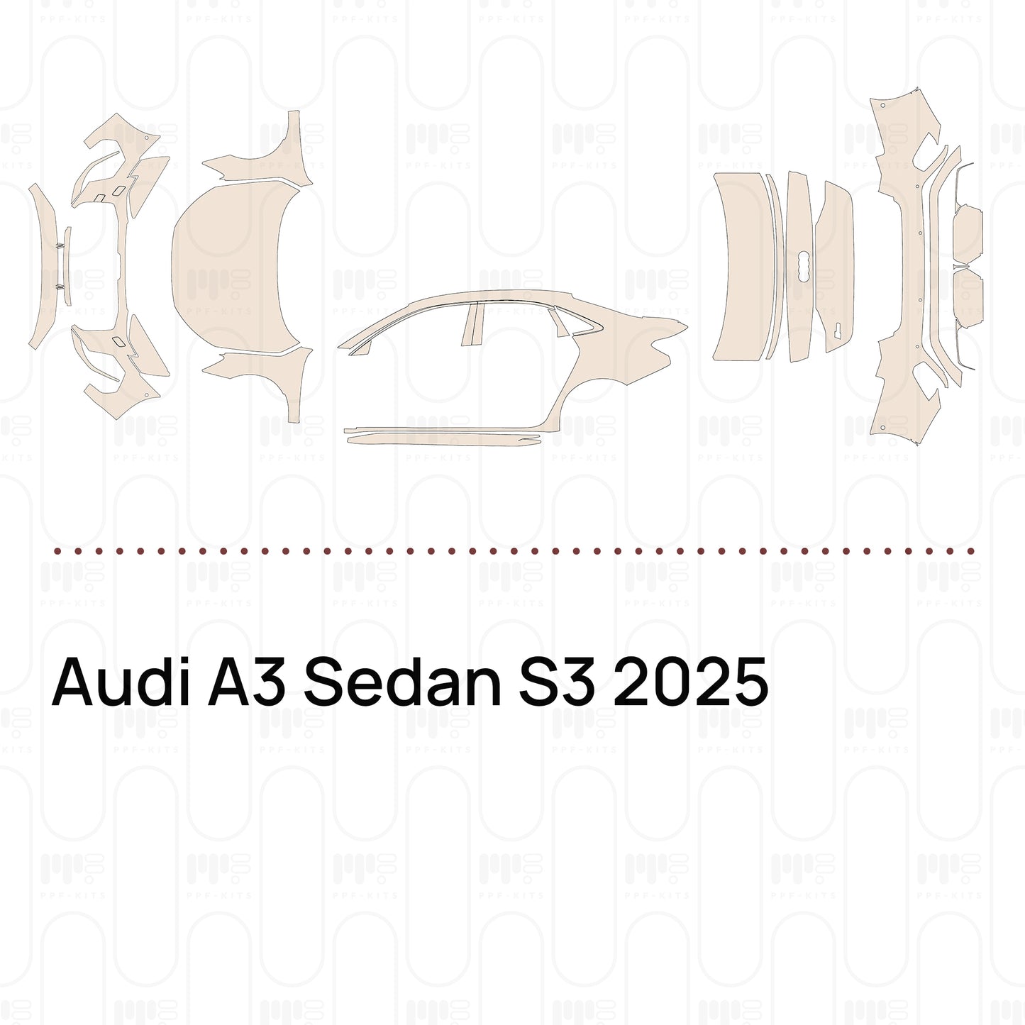 Pre-Cut PPF Audi A3 Sedan S3 2025