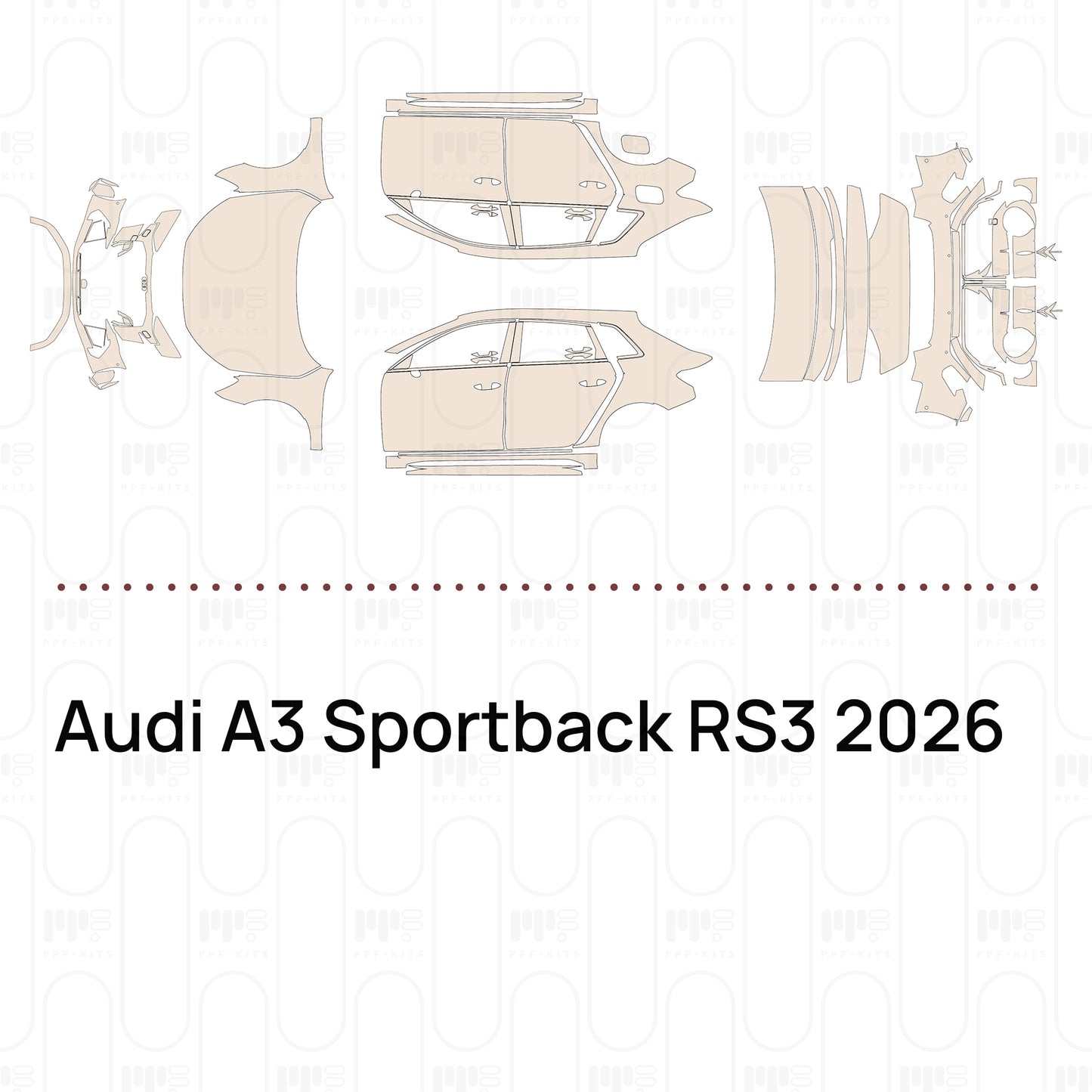 Pre-Cut PPF Audi A3 Sportback RS3 2026