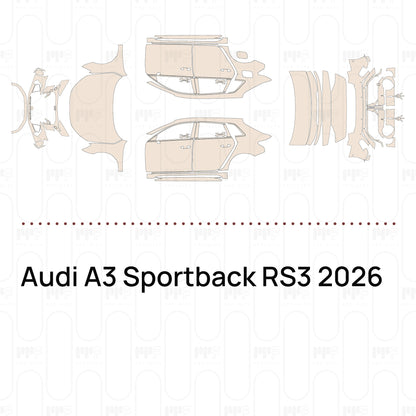 Pre-Cut PPF Audi A3 Sportback RS3 2026