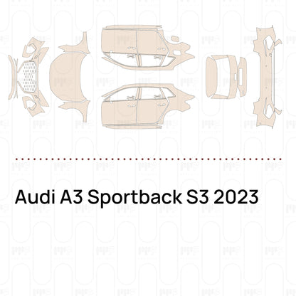 Pre-Cut PPF Audi A3 Sportback S3 2023