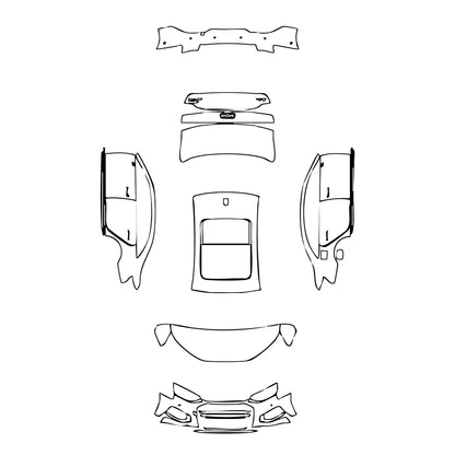 Pre-Cut PPF Audi A4 A4L Saloon Sedan Base 2020 - PPF-Kits