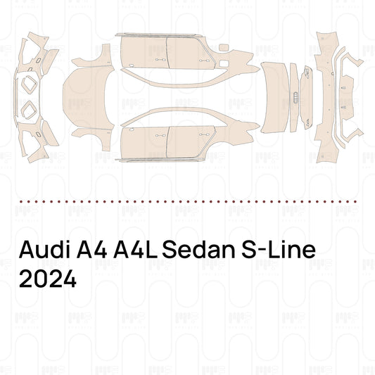 Pre-Cut PPF Audi A4 A4L Sedan S-Line 2024