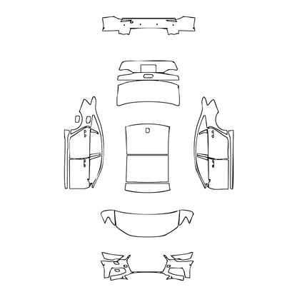 Pre-Cut PPF Audi A6 A6L Base 2024 - PPF-Kits