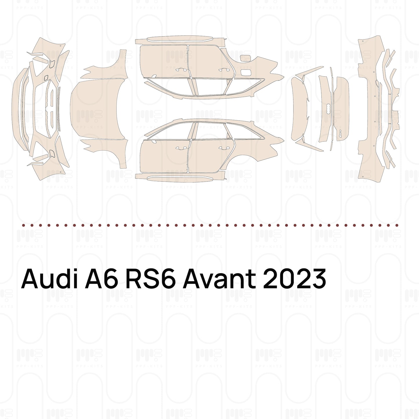 Pre-Cut PPF Audi A6 RS6 Avant 2023