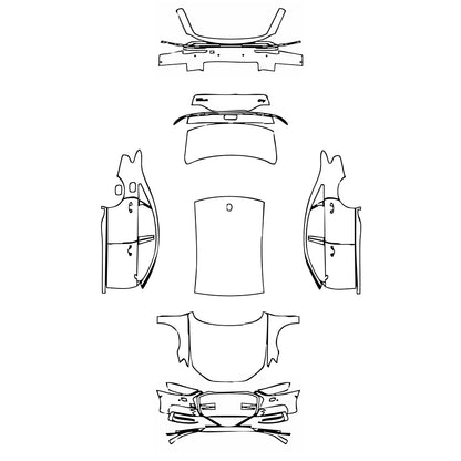 Pre-Cut PPF Audi A8 A8 (Standard Wheelbase) Base 2019 - PPF-Kits