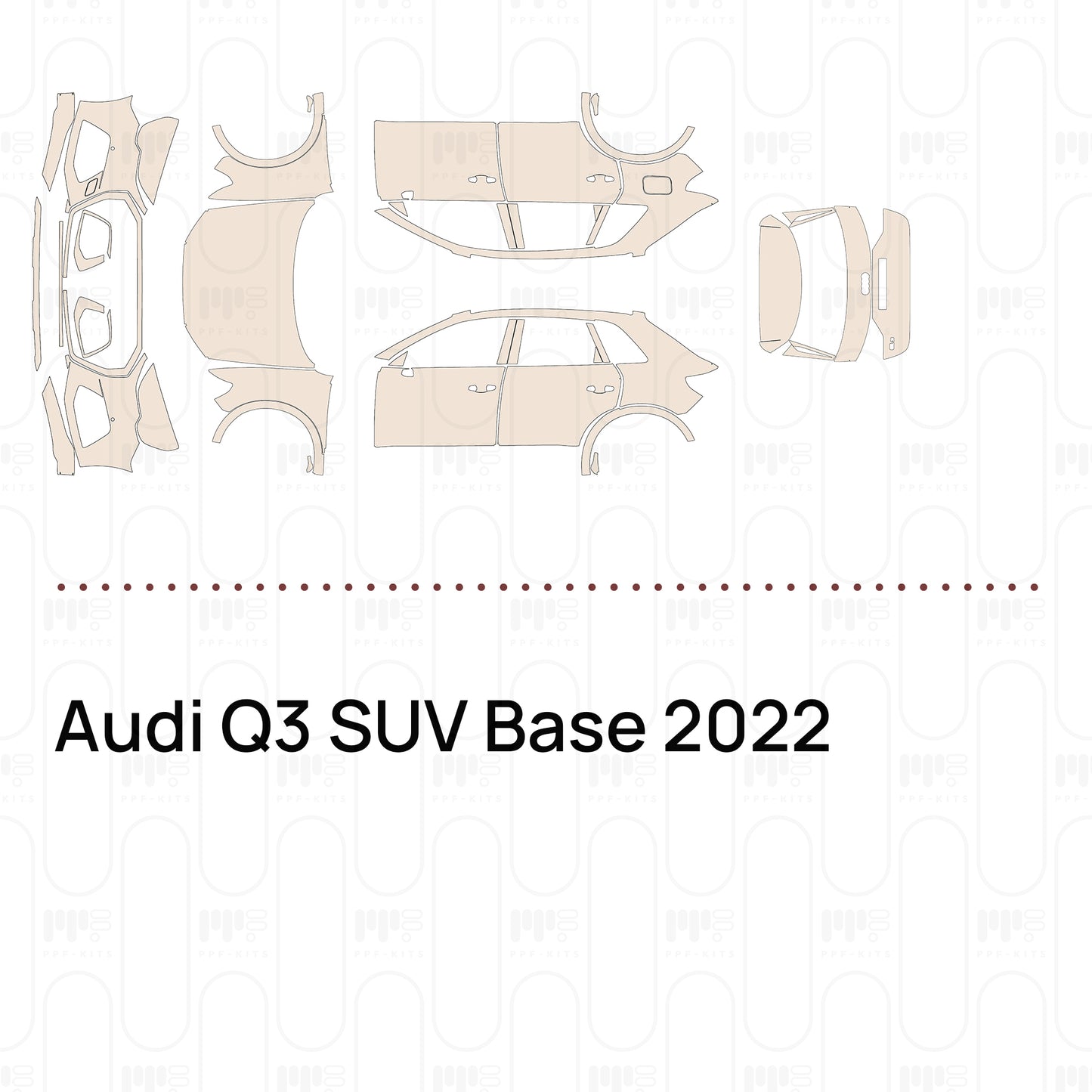 Pre-Cut PPF Audi Q3 SUV Base 2022