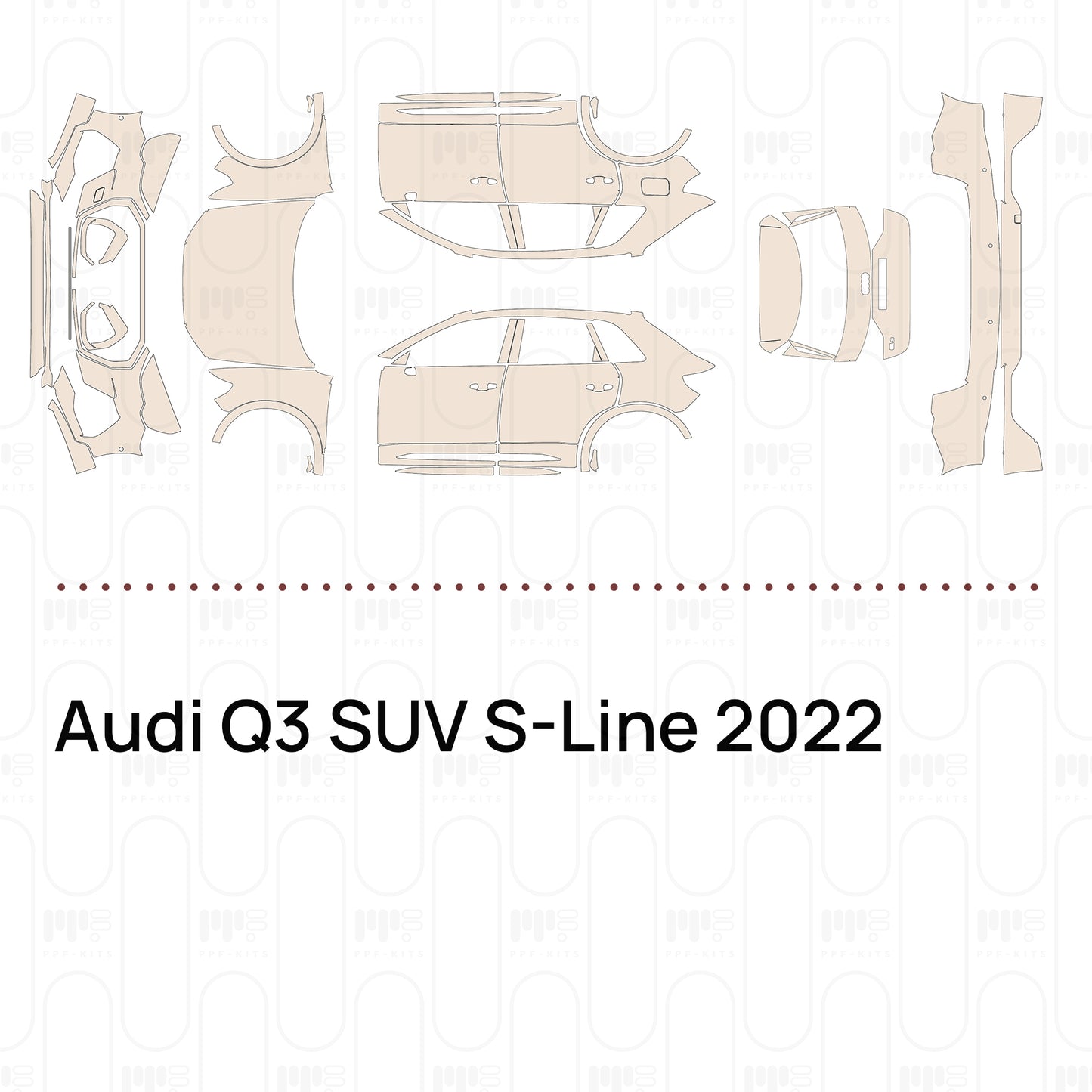 Pre-Cut PPF Audi Q3 SUV S-Line 2022