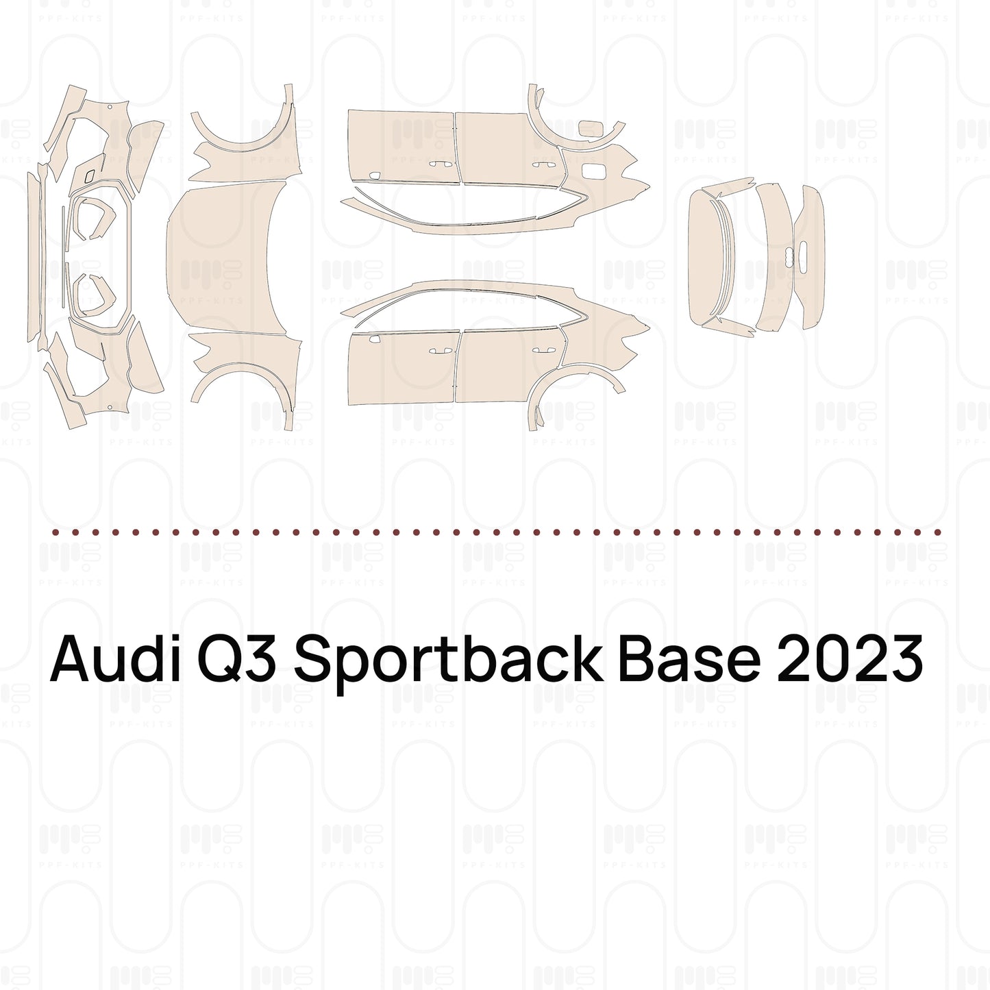 Pre-Cut PPF Audi Q3 Sportback Base 2023