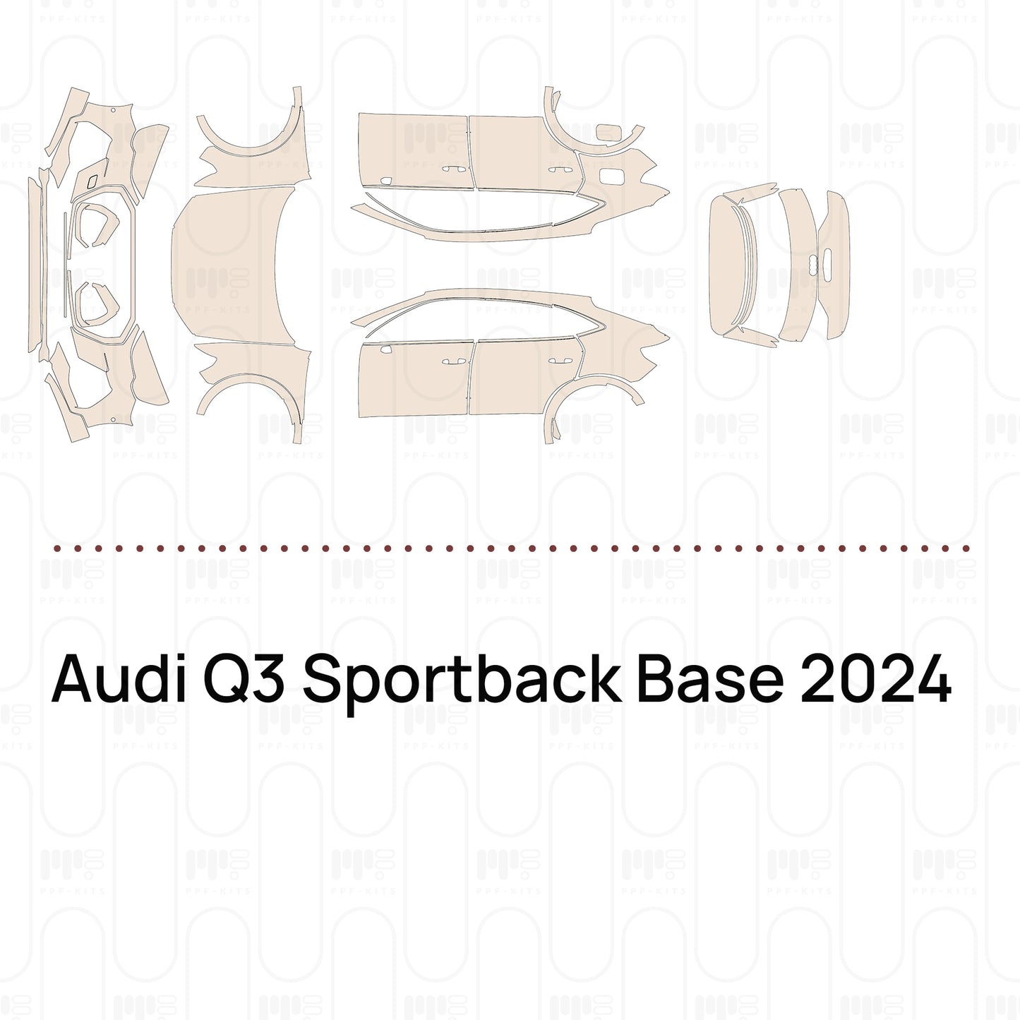 Pre-Cut PPF Audi Q3 Sportback Base 2024