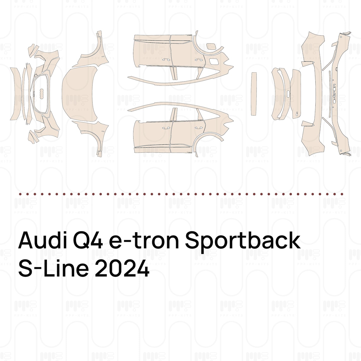 Pre-Cut PPF Audi Q4 e-tron Sportback S-Line 2024