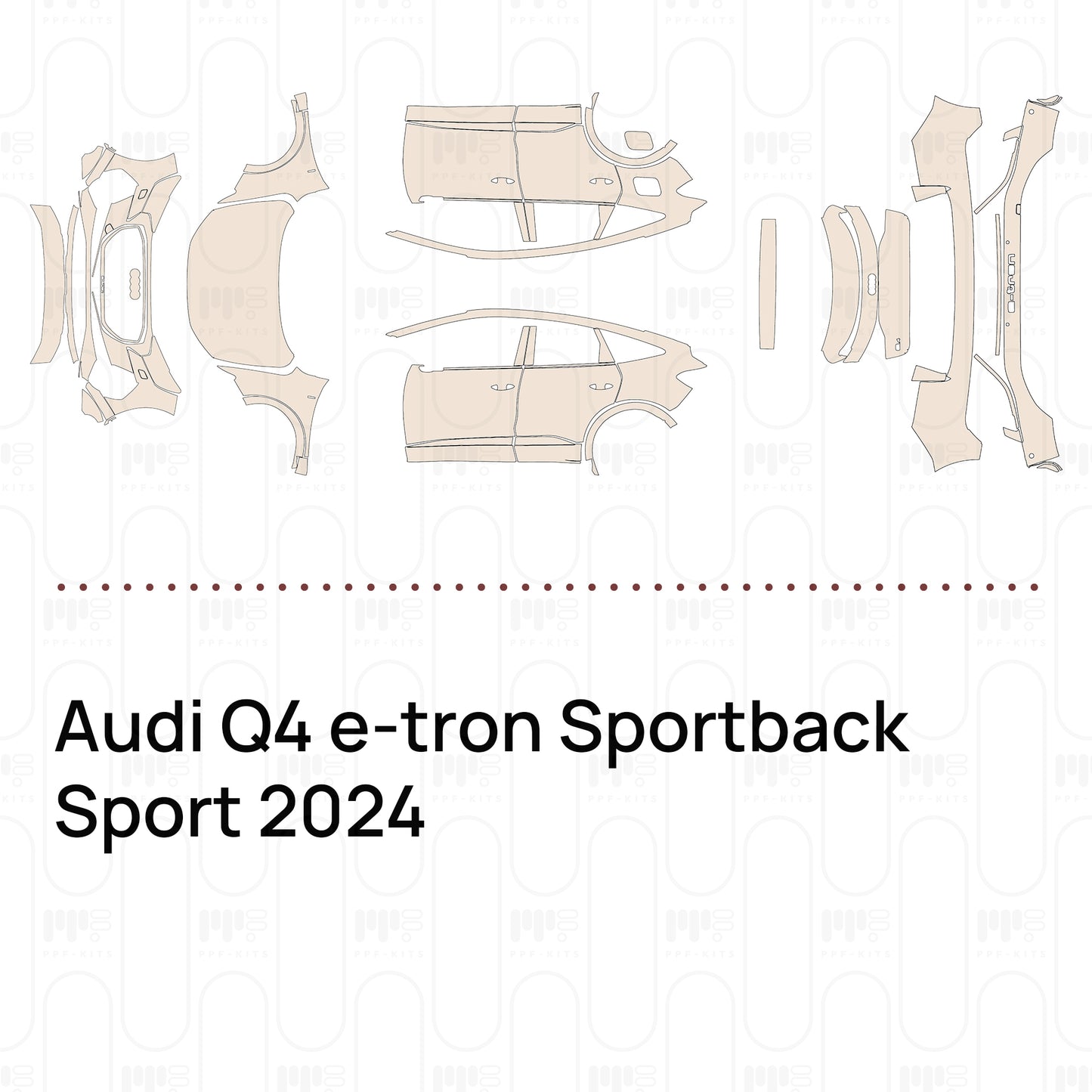 Pre-Cut PPF Audi Q4 e-tron Sportback Sport 2024