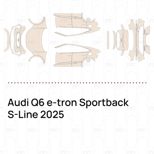 Pre-Cut PPF Audi Q6 e-tron Sportback S-Line 2025