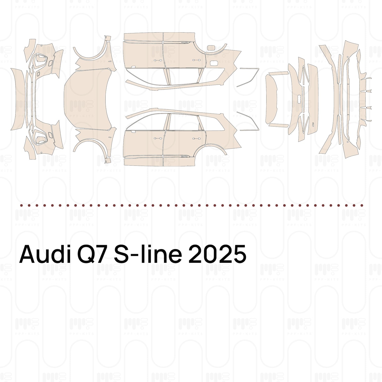 Pre-Cut PPF Audi Q7 S-line 2025