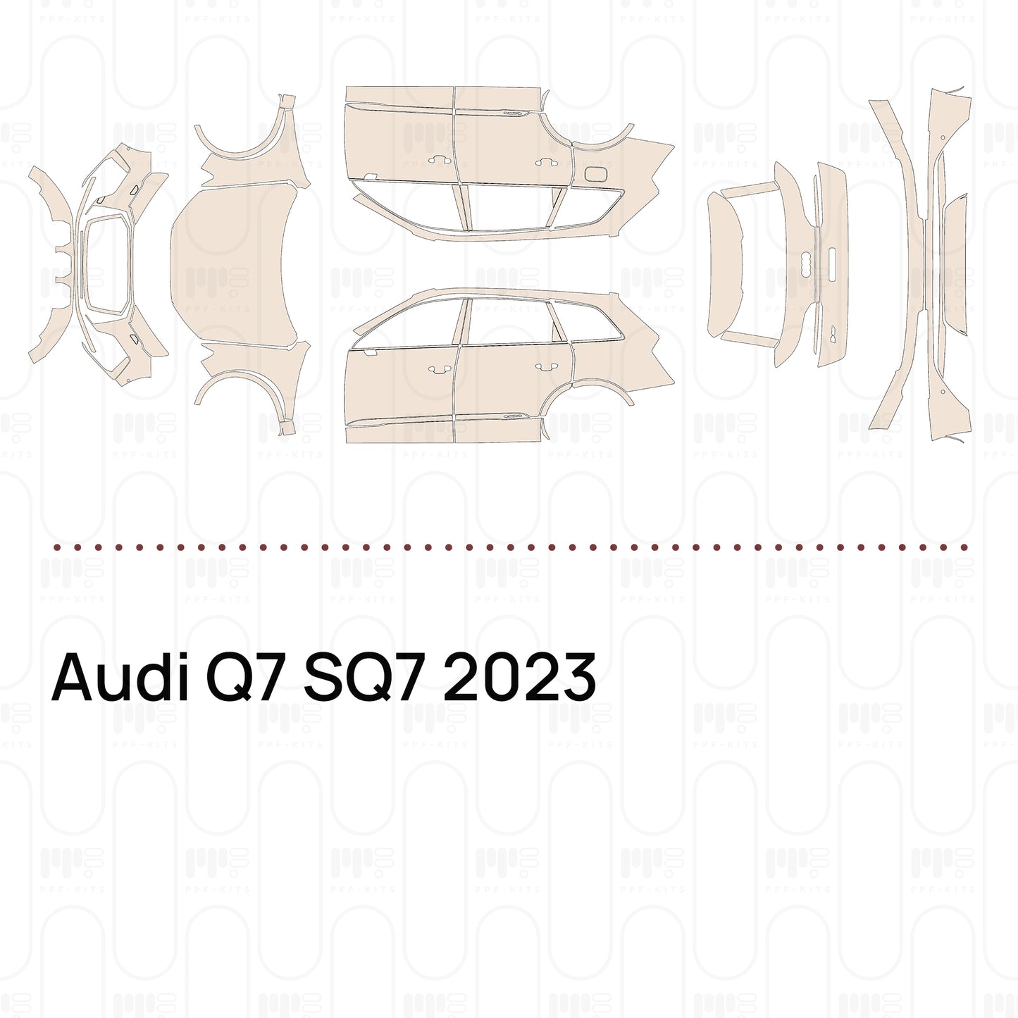 Pre-Cut PPF Audi Q7 SQ7 2023