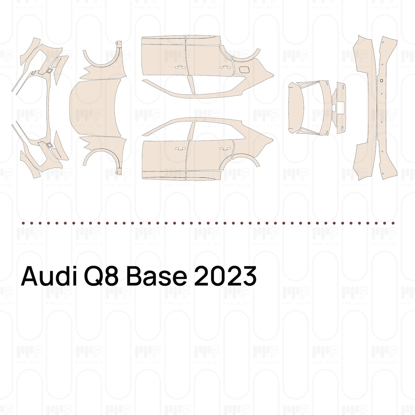 Pre-Cut PPF Audi Q8 Base 2023