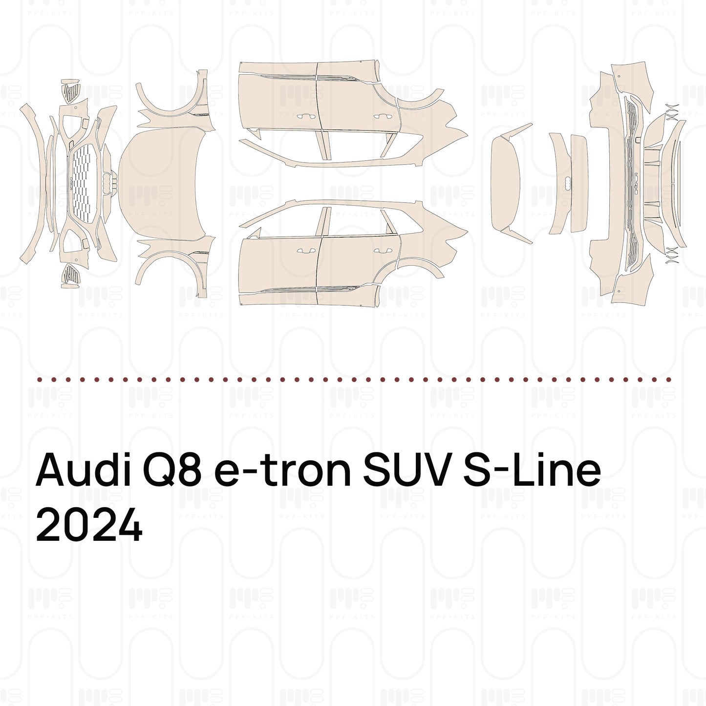 Pre-Cut PPF Audi Q8 e-tron SUV S-Line 2024