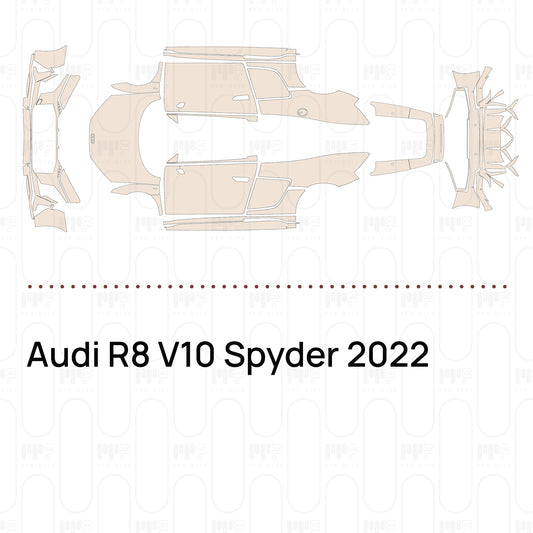 Pre-Cut PPF Audi R8 V10 Spyder 2022