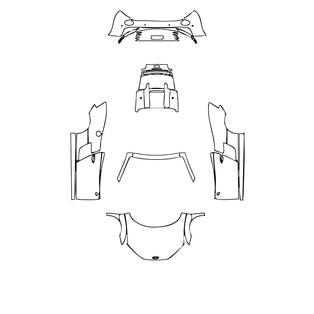 Pre-Cut PPF Audi R8 V8 Spyder 2010 - PPF-Kits