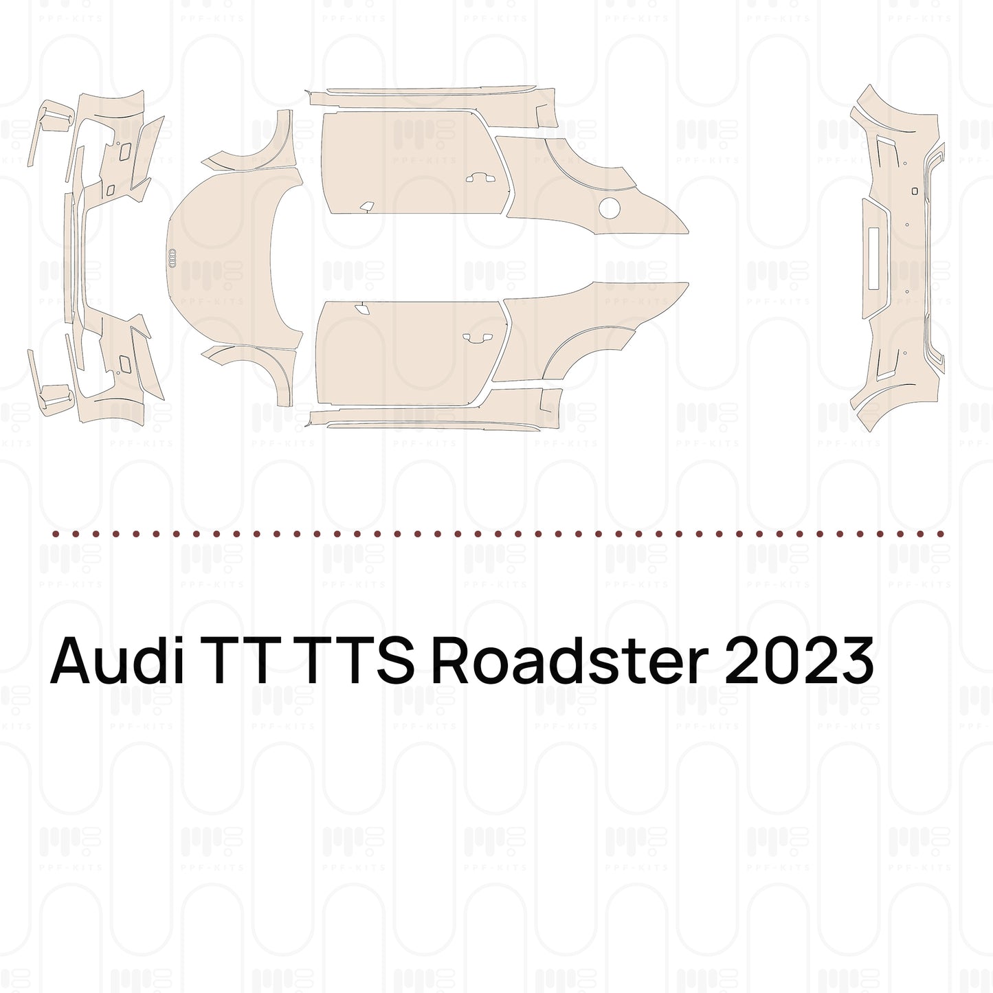 Pre-Cut PPF Audi TT TTS Roadster 2023