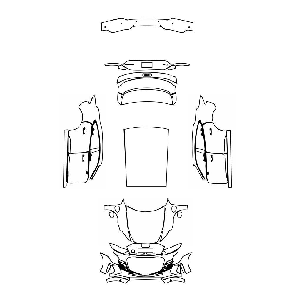 Pre-Cut PPF Audi e-tron GT RS e-tron GT 2021 - PPF-Kits