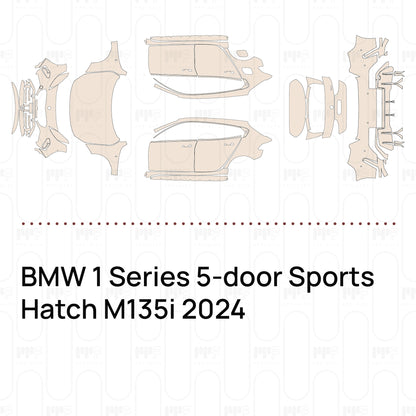 Pre-Cut PPF BMW 1 Series 5-door Sports Hatch M135i 2024
