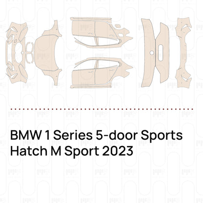 Pre-Cut PPF BMW 1 Series 5-door Sports Hatch M Sport 2023
