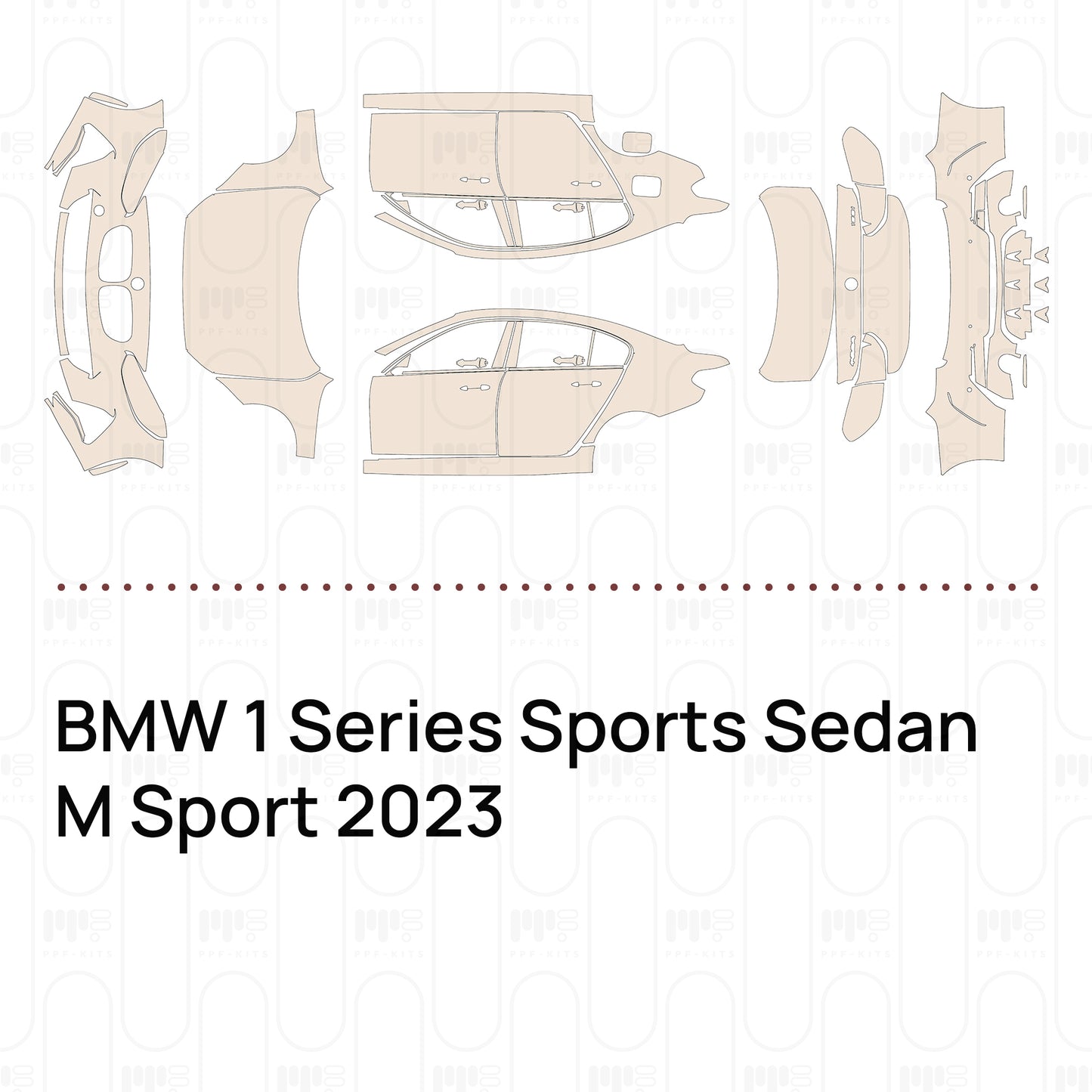 Pre-Cut PPF BMW 1 Series Sports Sedan M Sport 2023